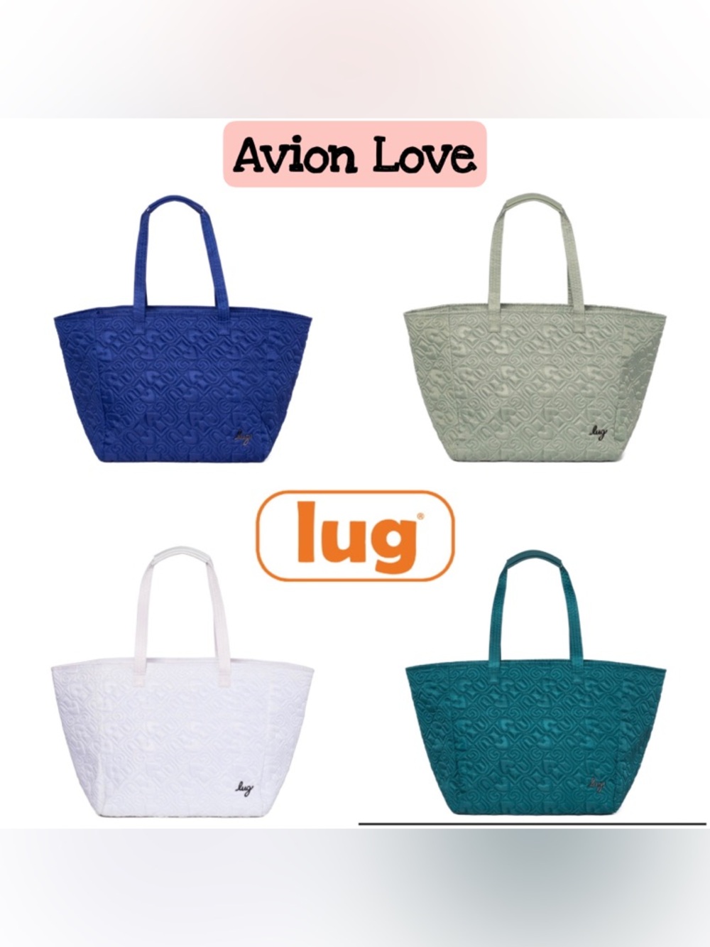 Lug Avion Love Carry All XL Tote Bag NWT - Picture 16 of 16